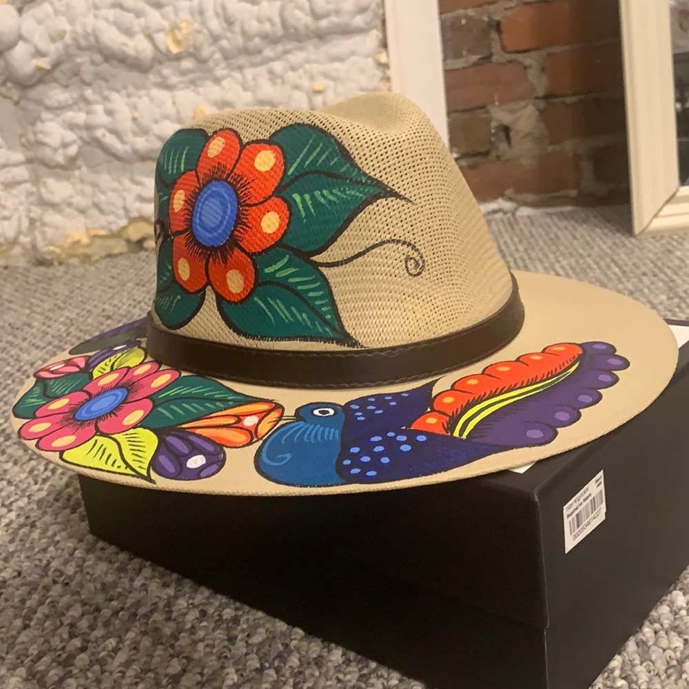 Beautiful hand painted hat